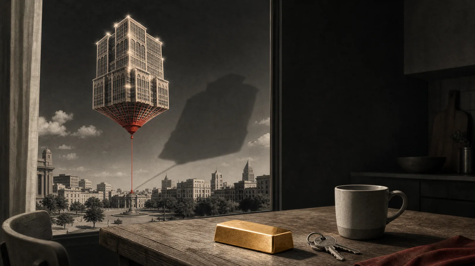 Capex and GDP are balloons overhead; only the wage that lands on the kitchen table is a solid brick