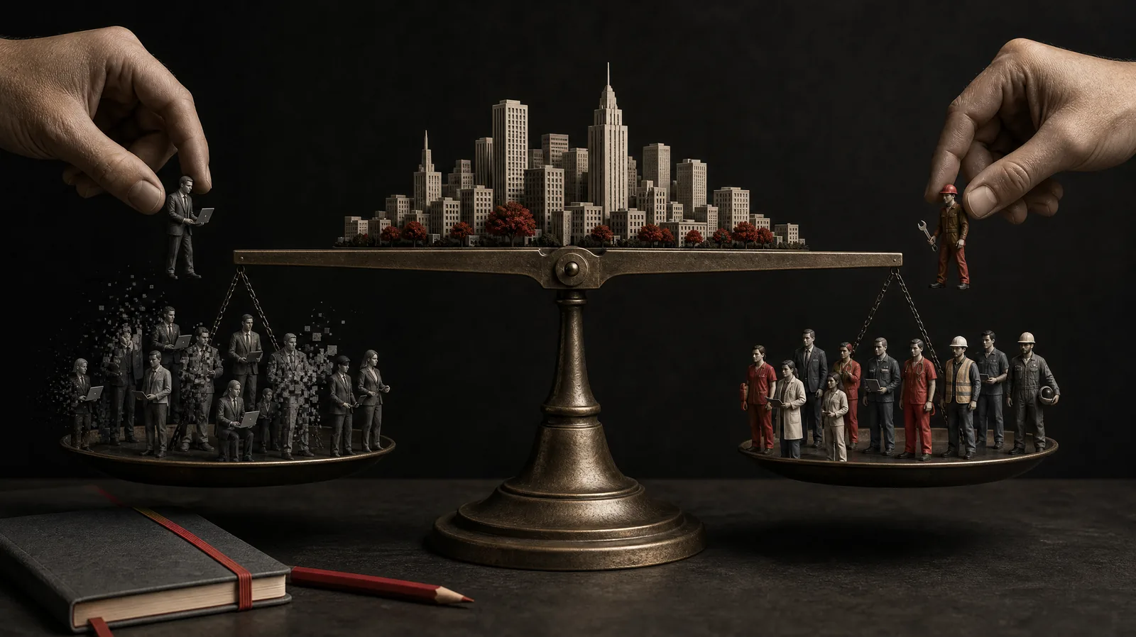 A city on both the losing and winning lists isn't a contradiction; it's a reminder to count heads and wages by industry